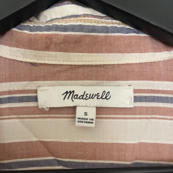 Madewell Linen-Blend Hilltop Shirt in Rainbow Stripe - Picture 2 of 5
